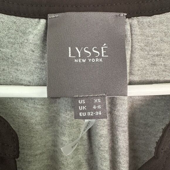 Lysse Contrast Millie Top Blouse Gray XS - Picture 6 of 10